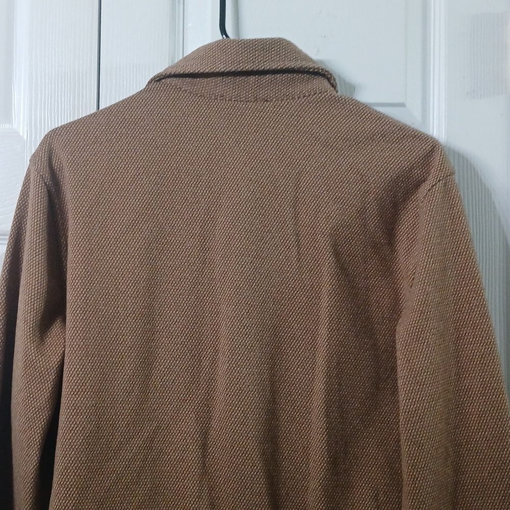 Express Men's Brown Tan Button Front Lightweight … - image 7